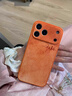 颯望適用蘋(píng)果17promax手機殼新款iPhone17pro真皮保護套17pro鏡頭全包防摔17高級感ip17網(wǎng)紅情侶男女款 漸變平安連筆字【星宇橙】液態(tài)皮紋殼 iPhone 17 Pro Max 曬單實(shí)拍圖