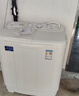 威力（WEILI）7/8/9/10/13/15kg公斤半自動(dòng)雙缸波輪洗衣機雙桶家用大容量小型雙筒經(jīng)典旋鈕洗脫分離雙動(dòng)力雙電機 10公斤XPB100-1082S 雙缸 曬單實(shí)拍圖