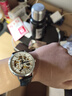 冠琴（GUANQIN）瑞士品質(zhì)新款手表 男士全自動(dòng)機械表 輕奢時(shí)尚潮流全鏤空男表防水 黑皮本色白面 曬單實(shí)拍圖
