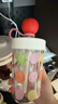 Tagi.《i》想象蘋(píng)果吸管水杯大容量隨行杯420ml新年禮物-紅蘋(píng)果波點(diǎn) 曬單實(shí)拍圖