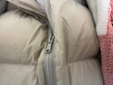 雪中飛羽絨服女2025冬季短款寬松背心輕薄馬甲淺米色M 曬單實(shí)拍圖