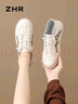 ZHR則則女鞋春秋2026新款小白鞋女一腳蹬學(xué)生德訓運動(dòng)鞋子女 A67N米棕39 曬單實(shí)拍圖
