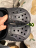 CROCS卡駱馳洞洞鞋貝雅男鞋女鞋輕便耐磨一腳蹬拖鞋休閑鞋|10126 黑色-001 40 (250mm) 曬單實(shí)拍圖