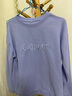 皮爾卡丹（pierre cardin）純棉衛衣春秋季新款韓版時(shí)尚寬松長(cháng)袖休閑時(shí)尚百搭上衣氣質(zhì)顯瘦 淺紫色 XL (建議115-130斤) 曬單實(shí)拍圖