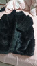 H&M女裝毛呢外套冬季圣誕保暖仿皮草毛絨中長(cháng)款大衣1101014 深棕色 XS 155/80 曬單實(shí)拍圖