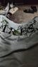 重磅潮牌白灰色字母刺繡花卉短袖t恤男2025年新款美式高街上衣XH 灰色 XL 曬單實(shí)拍圖