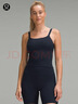 lululemon丨Ebb to Street 女士前后 U 領(lǐng)短款運動(dòng)背心 B/C LW1ERWS 海軍藍/海軍藍 XS /4 曬單實(shí)拍圖