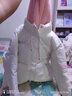 G.duck12歲女大童羽絨棉服冬季13少女15初中學(xué)生假兩件加厚連帽棉衣外套 杏色 170 M(建議90-105斤) 曬單實(shí)拍圖