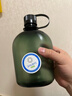 樂(lè )基因（nalgene）運動(dòng)塑料水杯隨手杯進(jìn)口水壺軍訓大容量便攜式扁形戶(hù)外健身防漏 1777-9905墨綠色（黑鷹） 1000ml 曬單實(shí)拍圖