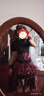 閃動(dòng)少女（SHANDONGSHAONV）莊園暗黑哥特風(fēng)lolita黑色拜新年服紅色提拉套裝洛麗塔cos服裝 套裝[酒紅色裙+黑色上衣] L 曬單實(shí)拍圖