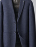 羅蒙【鵝絨綿羊毛】羽絨服西服男士秋冬季商務(wù)休閑毛呢短款單西裝外套 曬單實(shí)拍圖