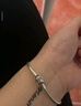 潘多拉（PANDORA）硬糖手鏈925銀柱形扣簡(jiǎn)約diy蛇骨鏈情侶款生日禮物 硬糖手鏈 17CM(建議100-110斤) 曬單實(shí)拍圖