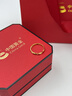 中國黃金（CHINA GOLD）黃金戒指情侶999足金莫比烏斯扭花對戒新年情人節禮物送男友老公 足金戒指約1.9g*女戒【甄選禮盒】 曬單實(shí)拍圖
