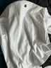 Champion冠軍情侶長(cháng)袖T恤美式休閑上衣純棉打底衫潮 白色 L  曬單實(shí)拍圖