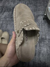 COOLCHAP進(jìn)口牛反絨手工厚底勃肯鞋半拖軟底拖鞋女 曬單實(shí)拍圖