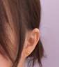 周大生黃金耳飾女足金蝴蝶結計價(jià)耳釘氣質(zhì)簡(jiǎn)約新年禮物送女友 1.18g 曬單實(shí)拍圖