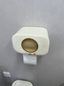 麥桶桶（Mr.Bin）衛生間紙巾盒壁掛式廁所多功能創(chuàng  )意置物架免打孔吸盤(pán)卷紙抽紙架 奶油白壁掛紙巾盒丨雙吸盤(pán)設計丨卷紙抽紙均可用 曬單實(shí)拍圖