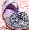 百麗（Belle）童鞋小馬寶莉聯(lián)名女童水晶鞋秋季新款小女孩公主單鞋水鉆兒童皮鞋 紫色 27 適合腳長(cháng)約16.3-16.9cm 曬單實(shí)拍圖