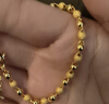 周六福（ZLF）新年禮物  黃金金手鏈女足金999光珠轉運珠 計價(jià) 16+3cm尾鏈 - 6.52g 曬單實(shí)拍圖