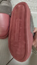 老人棉拖鞋男士冬季PU防水居家用室內防滑保暖老年人大碼拖鞋女 酒紅色 38-39 曬單實(shí)拍圖