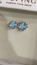 XUPING旭平首飾仿摩卡系列時(shí)尚時(shí)尚星星日常百搭耳釘送生日禮物X001111927 藍色 曬單實(shí)拍圖