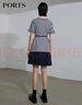 PORTS寶姿新品女裝半截裙SL8S006HWQ020 黎霧藍 M (6) 曬單實(shí)拍圖