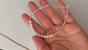 周大生【新年禮物】碎銀子幾兩珍珠手鏈女輕奢小眾高級感純銀送女友 曬單實(shí)拍圖
