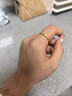 中國黃金（CHINA GOLD）足金黃金素圈戒指男女款對戒情侶一對七夕情人節禮物送女友老婆 圈號10 約1.6g 曬單實(shí)拍圖