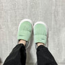 樸西兒童棉拖鞋女童包跟防水羽絨布棉鞋室內家居防滑寶寶保暖棉鞋男童 薄荷綠 32.5 （210mm） 曬單實(shí)拍圖