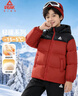 匹克童裝男童棉服2026新款兒童連帽外套冬季保暖小棉襖女童紅色過(guò)年服 紅/PK白線(xiàn)硅膠K 120 曬單實(shí)拍圖