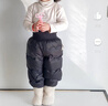 歐孕寶寶羽絨褲秋冬外穿褲子2025新款高腰保暖加厚白鴨絨女童男童長(cháng)褲 印象黑 110 cm 【推薦身高100-110cm】 曬單實(shí)拍圖