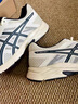亞瑟士ASICS網(wǎng)面跑鞋百搭男鞋緩震運動(dòng)鞋透氣跑步鞋 GEL-CONTEND 4 白色/銀色 42 曬單實(shí)拍圖