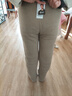 啄木鳥(niǎo)羊羔絨闊腿褲女秋冬季雪尼爾女褲加絨加厚保暖棉褲燈芯絨直筒褲子 燕麥色【羊羔絨】 M 100-110斤 曬單實(shí)拍圖
