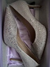 百麗（Belle）精致細閃高跟單鞋女2026春新商場(chǎng)同款優(yōu)雅淺口單鞋BDAY7AQ6 銀色 38 (240mm) 曬單實(shí)拍圖