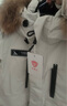 坦博爾機能戶(hù)外工裝男女同款大毛領(lǐng)羽絨服運動(dòng)外套560535D北極熊白160 曬單實(shí)拍圖