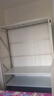 昭簡(jiǎn)簡(jiǎn)易衣柜臥室家用出租房屋帶洞洞板貨架收納置物架掛衣櫥衣帽架 四層白【簾子+洞洞板+掛衣桿】 長(cháng)150寬50高200 曬單實(shí)拍圖