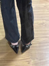 茯見(jiàn)黑色高跟鞋女法式氣質(zhì)時(shí)尚百搭淺口尖頭細跟單鞋配裙子2026年新款 黑色尖頭高跟鞋 37 （偏小一碼） 曬單實(shí)拍圖