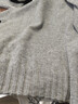 ELLE【100%綿羊毛】ELLE高領(lǐng)無(wú)縫一體毛衣女2025冬新款新年通勤針織衫 中灰 M 曬單實(shí)拍圖