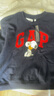 蓋璞（GAP）女裝2025冬季新款logo卡通印花抓絨圓領(lǐng)衛衣上衣美版862633 曬單實(shí)拍圖