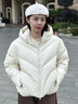波司登25年羽絨服女士冬季90絨加厚連帽寬松短款休閑百搭保暖外套 曬單實(shí)拍圖