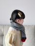 蕉京兒童圍巾秋冬季針織圍脖韓系ins寶寶冬天防風(fēng)保暖女孩子護頸脖套  【御寒保暖款】?jì)和樋棁保ㄋ{青條） 長(cháng)125CM*寬15CM（參考年齡3-10歲） 曬單實(shí)拍圖