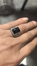 KZD老鳳凰999純銀霸氣男士戒指成熟復古開(kāi)口戒指黑色創(chuàng  )意男戒指環(huán) 霸氣男士戒指成熟復古泰色開(kāi)口戒指男式黑色款創(chuàng  )意設計 曬單實(shí)拍圖