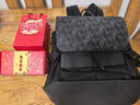 FILA 斐樂(lè )易烊千璽同款黑武士男士背包時(shí)尚休閑翻蓋雙肩包書(shū)包電腦包 曬單實(shí)拍圖