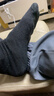 雅鹿襪子春秋季中筒襪透氣吸汗運動(dòng)商務(wù)休閑男襪10A抗菌防臭男士襪子 10A級抗菌黑中筒- 5雙 曬單實(shí)拍圖
