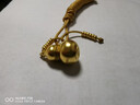 老鳳祥古法金葫蘆吊墜黃金福祿雙全足金999吊墜男女生日禮物情人節禮物 古法金葫蘆(約5.86g)帶配繩 曬單實(shí)拍圖