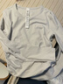 lululemon丨All It Takes女士運動(dòng) T 恤 *羅紋Nulu?芯吸 LW3GK5S 淺蒸汽灰 XS /4 曬單實(shí)拍圖