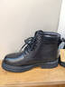 奧康（Aokang）男鞋冬季新款男士高幫加絨棉鞋商務(wù)皮靴休閑皮鞋真皮馬丁靴短靴子 1255023029R黑色加絨款 40 (250mm) 曬單實(shí)拍圖