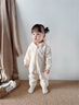 英氏（YEEHOO）【商場(chǎng)同款】嬰兒衣服女童秋冬長(cháng)袖連體衣保暖寶寶衣服新款 珍珠杏 80cm (推薦9-18個(gè)月) 曬單實(shí)拍圖