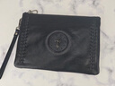 Cohnim kevin奢侈品頭層牛皮男士手包手拿拉鏈男包手抓錢(qián)包男友情人節生日禮物 c305黑色【商務(wù)休閑】 曬單實(shí)拍圖