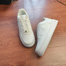 冊樂(lè )男鞋冬季空軍一號莆田鞋子男款情侶男女休閑運動(dòng)鞋經(jīng)典板鞋男生鞋 純白色【莆田專(zhuān)業(yè)帶溝版】順豐速發(fā) 42 標準碼 曬單實(shí)拍圖